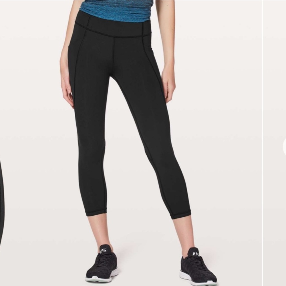 Lululemon Time To Sweat Crop 23” Running Leggings Size 4